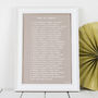 Personalised Sister Print With Sister Poem Typewriter By Bespoke Verse ...