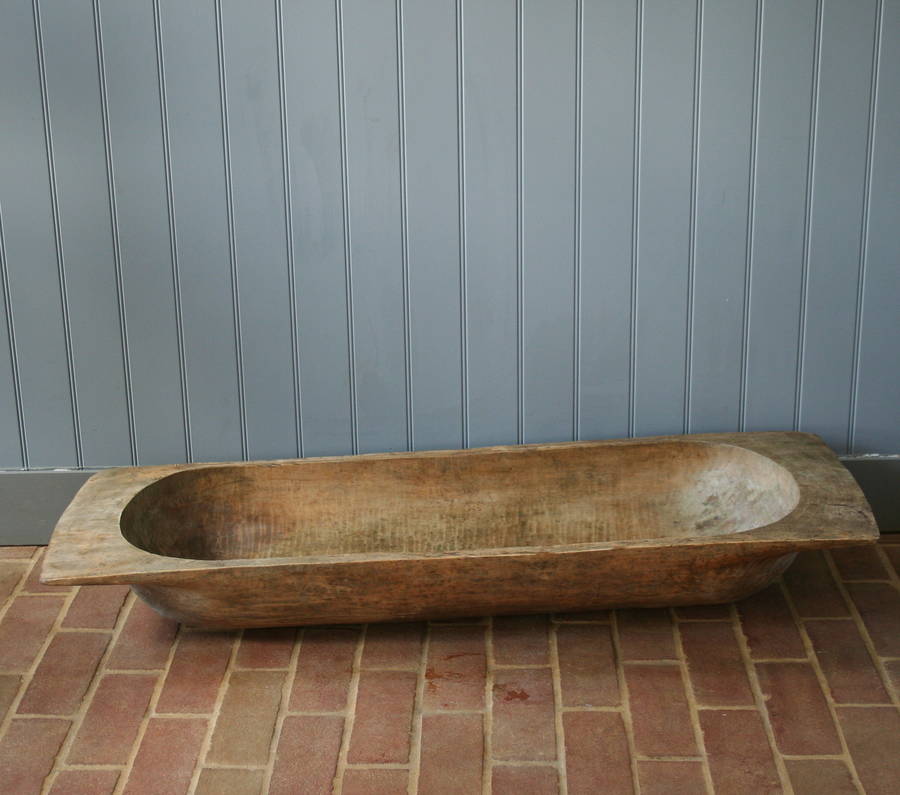 antique vintage wooden trough by homestead store