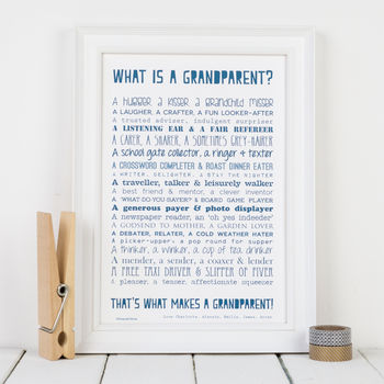 Personalised Grandparent Print With Grandparent Poem, 3 of 11