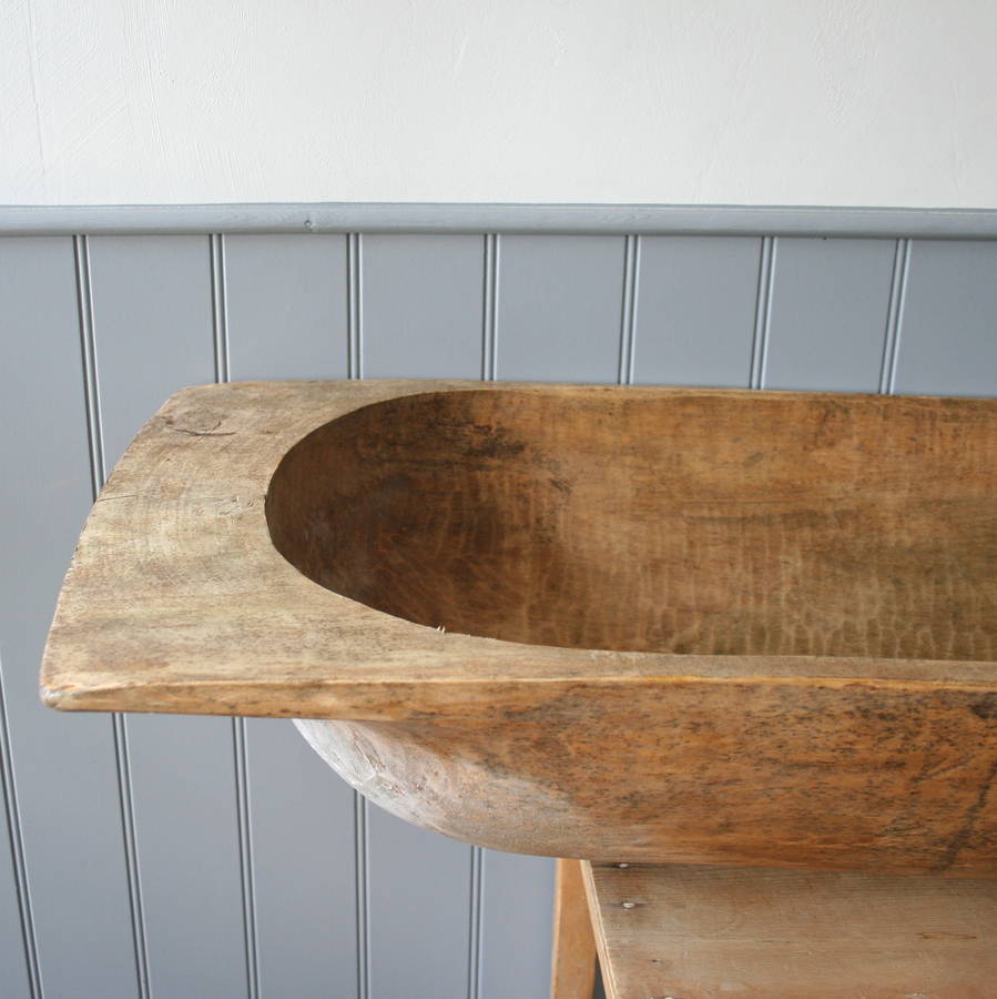 antique vintage wooden trough by homestead store