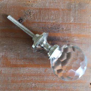 Clear Glass Drawer Knob, 2 of 2