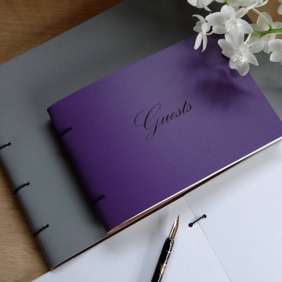 Personalised Leather Guest Book By Artbox