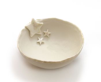 Porcelain Decorative Bowl With Pearl Stars, 2 of 4