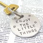 Personalised Positive Message Quote Keyring, thumbnail 1 of 4