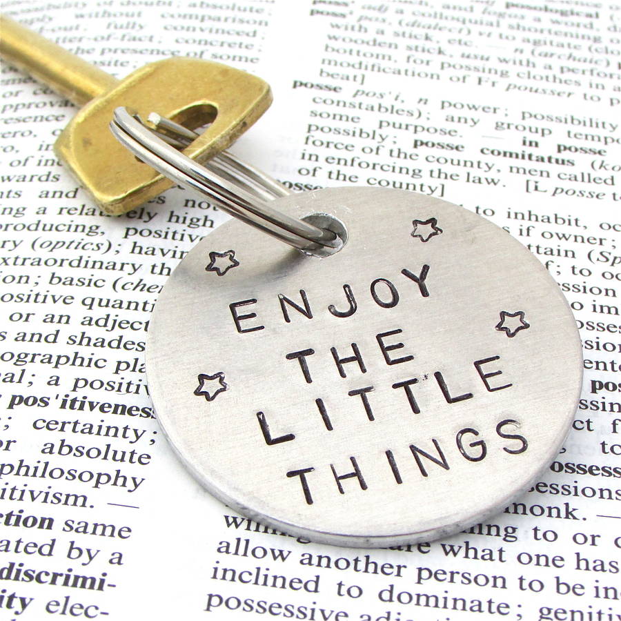 Personalised Positive Message Quote Keyring, 1 of 4