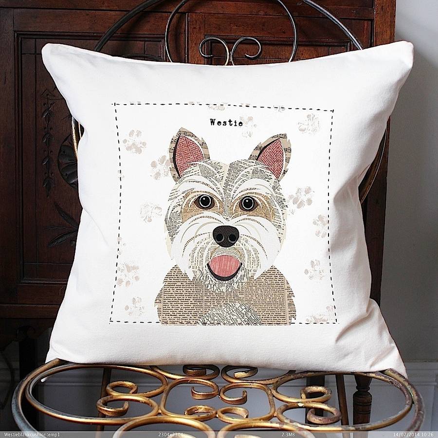 westie cushion