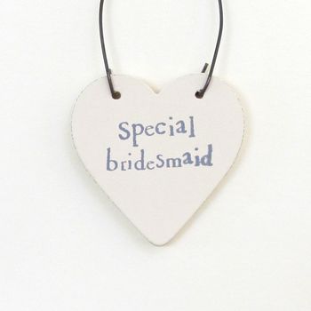 'Special Bridesmaid' Handmade Card, 2 of 2