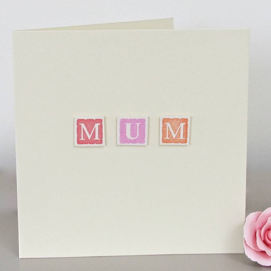 Personalised Handmade 'Mum' Card, 1 of 4