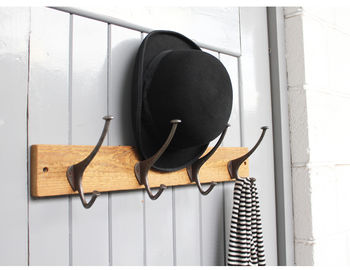Reclaimed Wood Top Hat And Coat Hook, 4 of 6