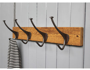 Reclaimed Wood Top Hat And Coat Hook, 5 of 6