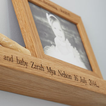 Personalised Multi Photo Frame Shelf With Two Frames, 6 of 12