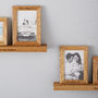 Personalised Multi Photo Frame Shelf With Two Frames, thumbnail 4 of 12