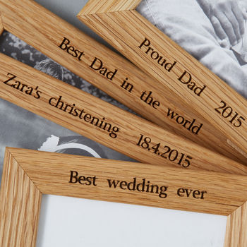 Personalised Multi Photo Frame Shelf With Two Frames, 11 of 12