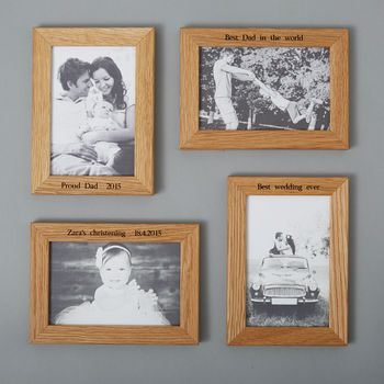 Personalised Multi Photo Frame Shelf With Two Frames, 12 of 12