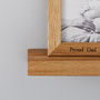 Personalised Multi Photo Frame Shelf With Two Frames, thumbnail 5 of 12