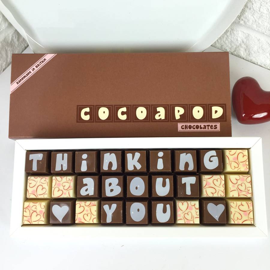 personalised 'get well soon' chocolates by chocolate by cocoapod