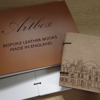 Bespoke Leather Guest Book, 6 of 12