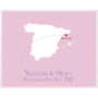 Engaged In Spain Personalised Print, thumbnail 4 of 12