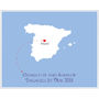 Engaged In Spain Personalised Print, thumbnail 8 of 12