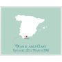 Engaged In Spain Personalised Print, thumbnail 9 of 12