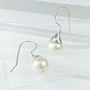 Freshwater Cultured Pearl Drop Earrings, thumbnail 2 of 6