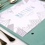 Personalised Wedding Colour Me In Table Place Mats, thumbnail 4 of 5