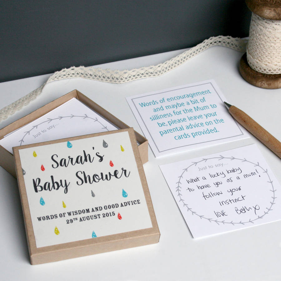 Personalised Baby Shower Message Box By Modo Creative