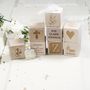Personalised Christening, New Baby Wooden Blocks, thumbnail 3 of 6