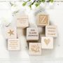 Personalised Christening, New Baby Wooden Blocks, thumbnail 5 of 6