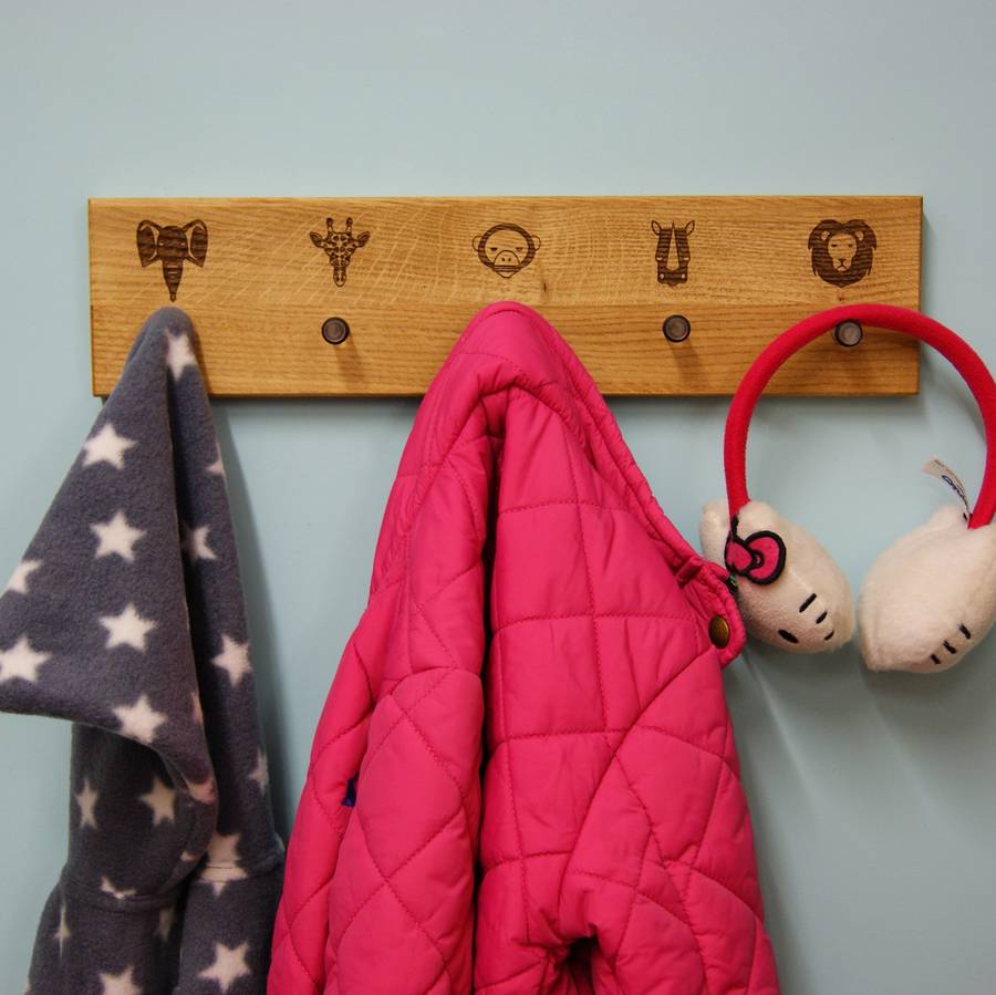 zoo safari animals coat rack by mijmoj design | notonthehighstreet.com