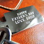 Personalised Stainless Steel Fathers Day Keyring, thumbnail 1 of 4