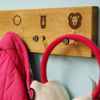 Zoo Safari Animals Coat Rack By MijMoj Design | notonthehighstreet.com