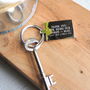 Personalised Stainless Steel Fathers Day Keyring, thumbnail 3 of 4