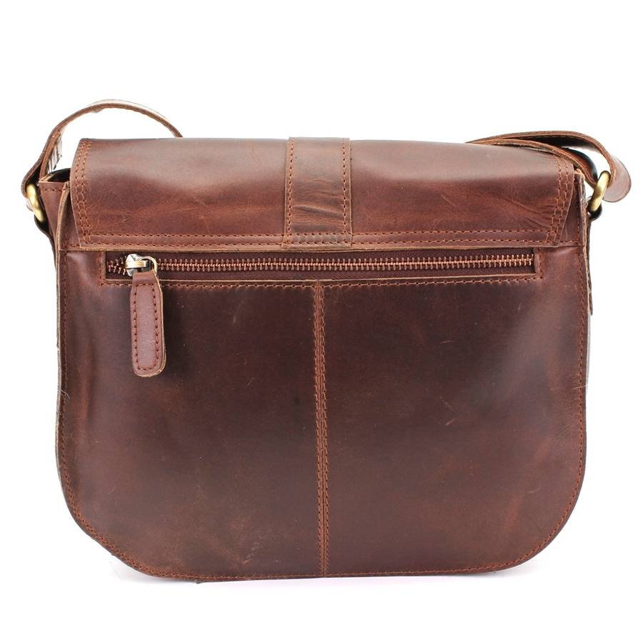 brown leather cross body messenger bag by the leather store ...