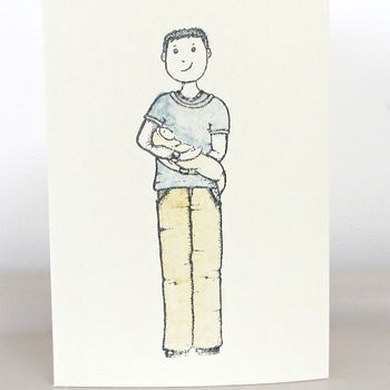 'New Dad' Handmade Card, 2 of 3