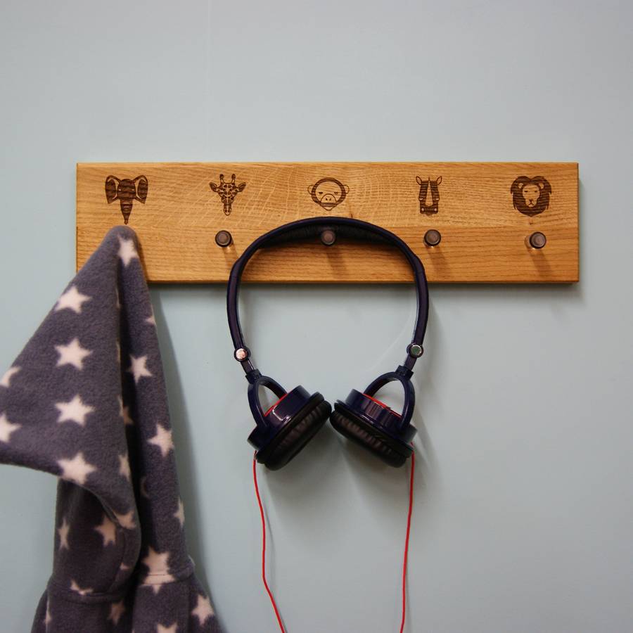 Zoo Safari Animals Coat Rack By MijMoj Design