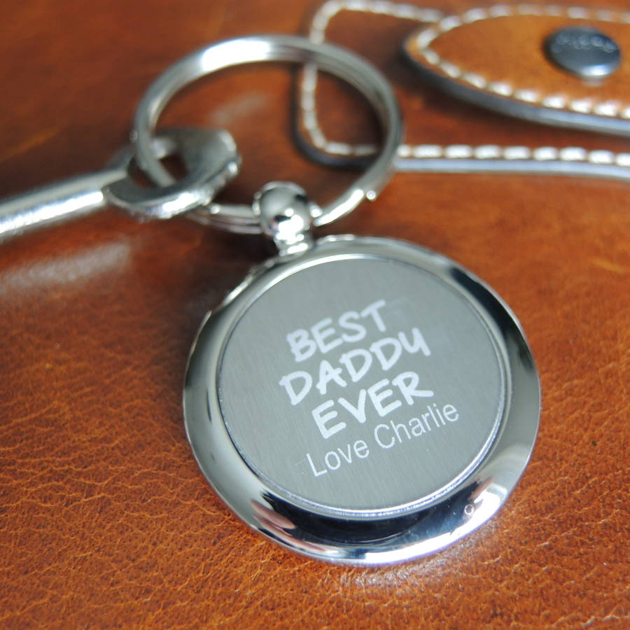 Personalised Football Keyring For Dad By The Alphabet Gift Shop ...