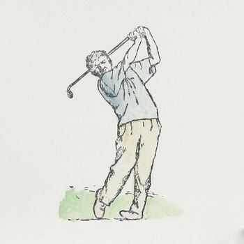 Handmade Golfer Father's Day Card, 2 of 4