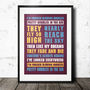 West Ham Football Song Chant Poster By Magik Moments ...