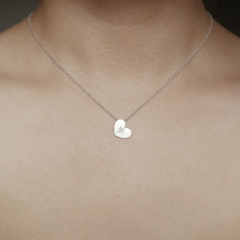 Mended Heart Necklace In Sterling Silver, 3 of 3