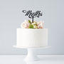 Elegant Mr And Mrs Wedding Cake Topper, thumbnail 1 of 3
