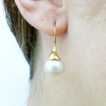 Freshwater Cultured Pearl Drop Earrings, 4 of 6