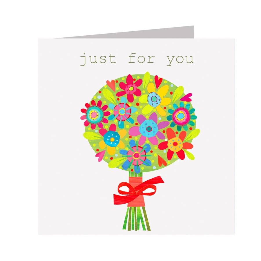 just for you greetings card by kali stileman publishing