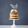 'To Have And To Hold' Wooden Wedding Cake Topper, thumbnail 1 of 2