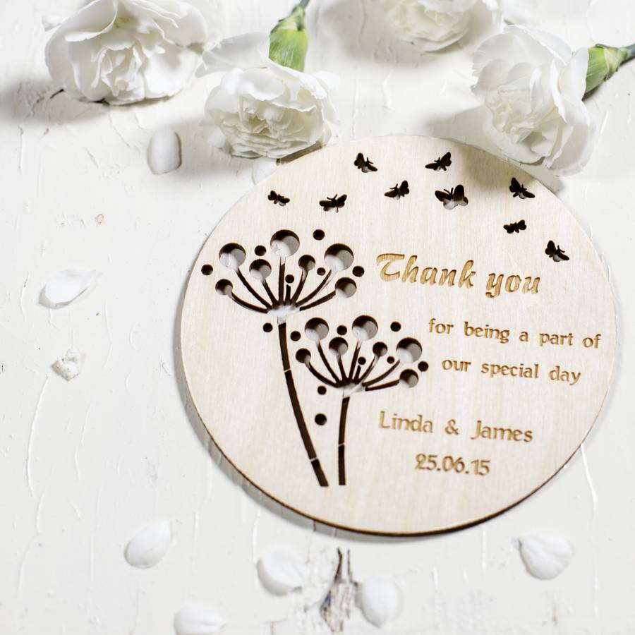Personalised Wedding Coasters By Natural Gift Store