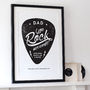 Personalised 'You Rock My World' Guitar Pick Print, thumbnail 11 of 12