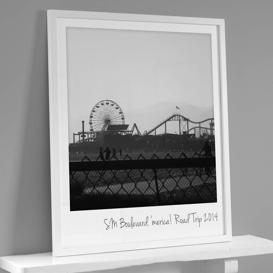 Personalised Giant Retro Style Photo Print By The Drifting Bear Co