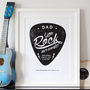 Personalised 'You Rock My World' Guitar Pick Print, thumbnail 12 of 12