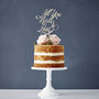 Elegant All You Need Is Love Wooden Wedding Cake Topper, thumbnail 1 of 2