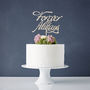 Elegant 'Forever And Always' Wooden Wedding Cake Topper, thumbnail 1 of 3